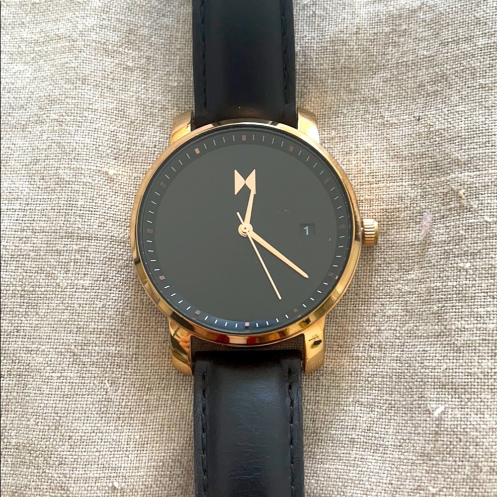 MVMT Watch Black & Rose Gold